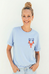Playera de lactancia langosta
