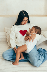 Sweater de lactancia corazón