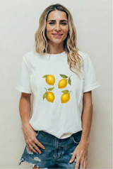 Playera de lactancia limones