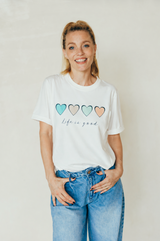 Playera de lactancia life is good