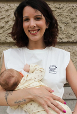 Playera de lactancia sin mangas personalizada milk box