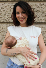 Playera de lactancia sin mangas personalizada open bar