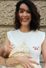 Playera de lactancia sin mangas personalizada mum of