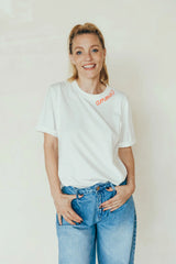Playera de lactancia amour blanco