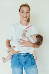 Playera de lactancia amour blanco
