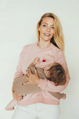 Sudadera rosa CORAZON