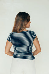 Playera de lactancia marinera