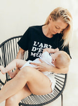 PLAYERA DE LACTANCIA NEGRA