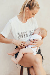 playera de lactancia milk con cierres