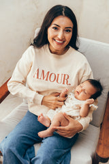 Sudadera estampada amour