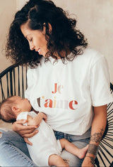 Playera de lactancia je t'aime
