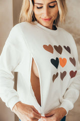 Sudadera corazones