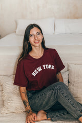 Playera de lactancia new york