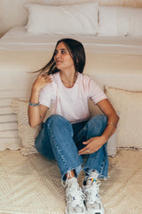 Playera de lactancia rosa