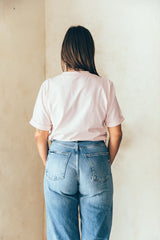 Playera de lactancia rosa