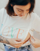 Playera de lactancia love