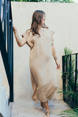 VESTIDO DE LACTANCIA BEIGE