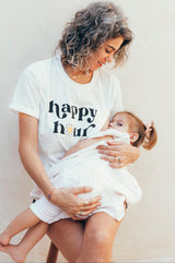 Playera de lactancia happy hour