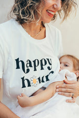 Playera de lactancia happy hour