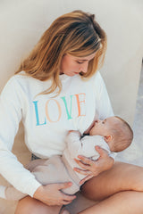 Sudadera de lactancia love