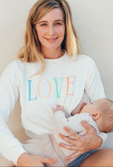 Sudadera estampada love