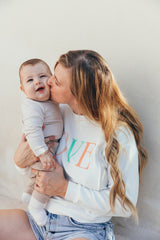 Sudadera de lactancia estampada love