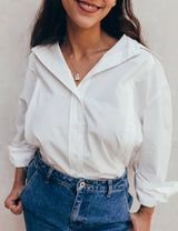 Camisa de lactancia blanca