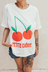 Playera de lactancia cerezas