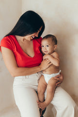 Playera de lactancia roja