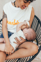 Playera de lactancia sin mangas sunshine