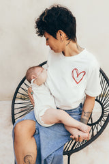 Playera de lactancia red heart