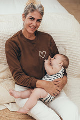 Sudadera brown heart