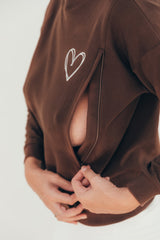 Sudadera brown heart