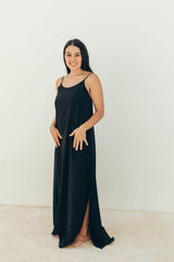 Vestido de lactancia sin mangas negro