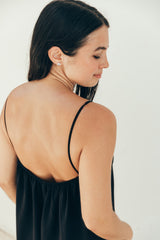 Vestido de lactancia sin mangas negro