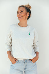 Sudadera personalizada gris inicial