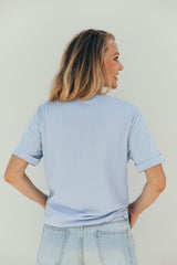 Playera de lactancia azul cielo