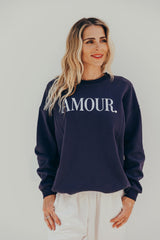 Sudadera azul amour