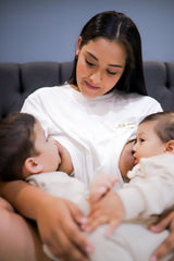 Playera de lactancia bordada milk bar