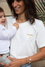 Playera de lactancia bordada personalizada solecito