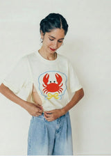 Playera de lactancia cangrejo apuerta lateral