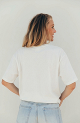 Playera de lactancia azul cielo