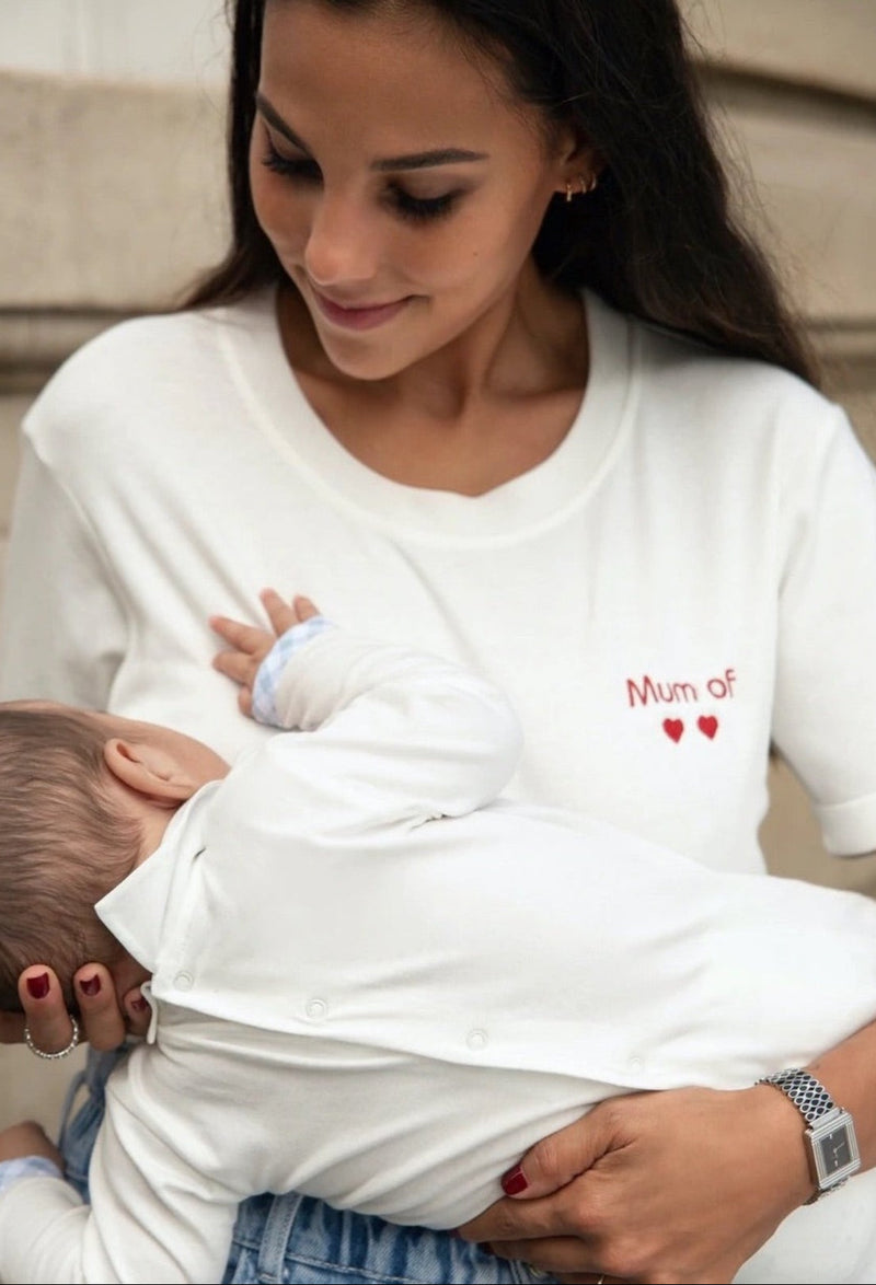 Playera de lactancia personalizada mum of