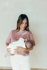Playera de lactancia amour moka