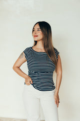 Playera de lactancia marinera