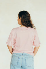 Playera de lactancia rosa «Amour toujours»