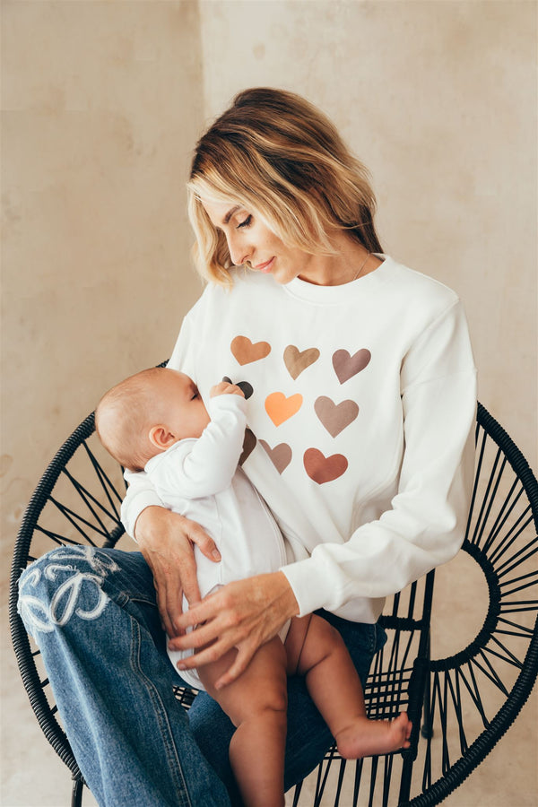 Sudadera corazones