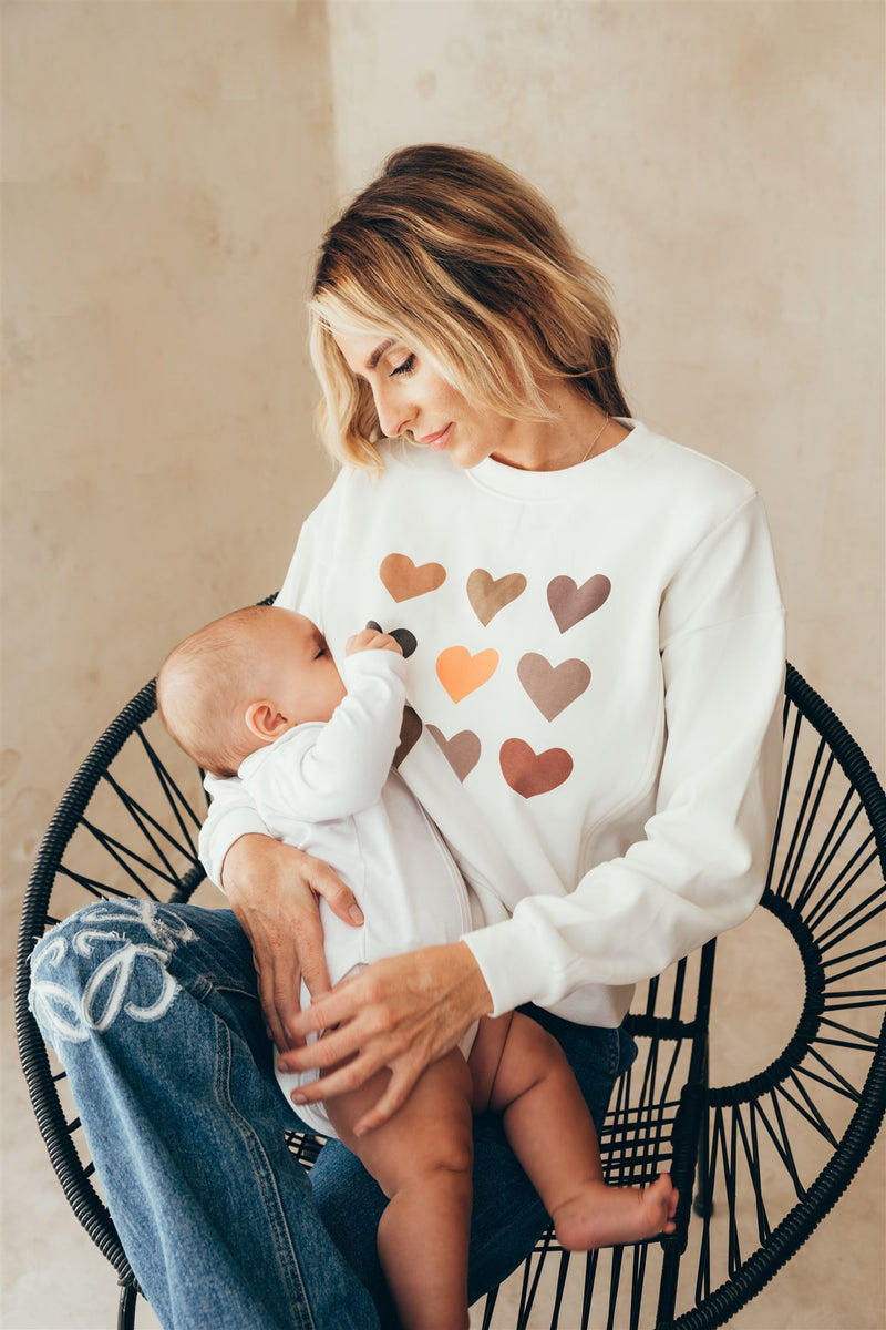 Sudadera corazones