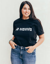 Playera de lactancia negra la mamma