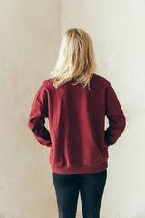 Sweater de lactancia vino